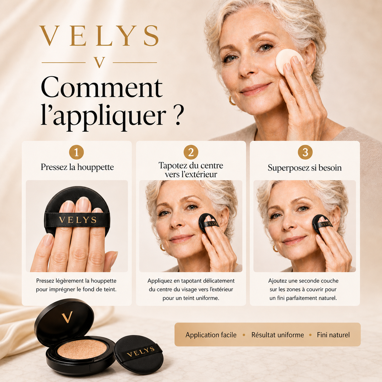 Fond de Teint Cushion Velys